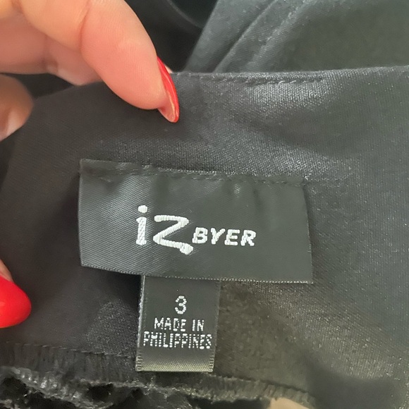 iZ BYER Black peplum drees size3 vintage inspired Classic Cocktail party - Picture 8 of 10